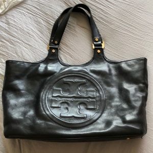 Tote large leather Tory Burch
